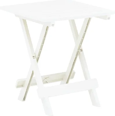 Produktbild von Falten Garten Tisch weiß 17.7"x16,9"x19,7" Kunststoff