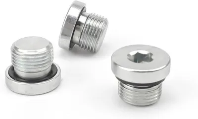 Image de Bouchons en acier au carbone 3/8" - Conviennent pour l'étanchéification des tuyaux - Lot de 3 bouchons