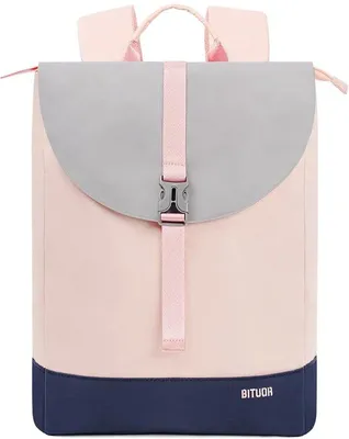 Produktbild von Rosa Damen Rucksack Groß, Laptopfach 15,6 Zoll, Wasserabweisend
