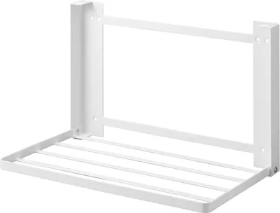 Klappbares Wandregal, Stahl, Weiß, 41x26x25,5 cm