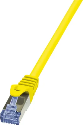 Produktbild von LogiLink Patchkabel Kat. 6A S/FTP 0,5 m gelb