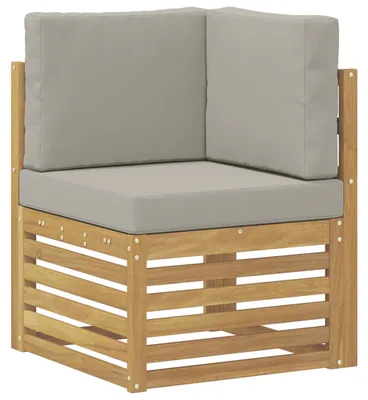 Zdjęcie produktu dla vidaXL Narożna sofa ogrodowa z litego drewna akacjowego, biała