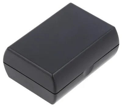 Produktbild von KRADEX Raumsensorgehäuse, Universal, ABS, 46 x 65 x 26mm, Lüftungsschlitze, schwarz