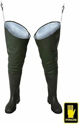 Produktbild von PROS Watstiefel AJ-WR02 Watstiefel Anglerstiefel Hüftstiefel Fischerstiefel Größe: 41