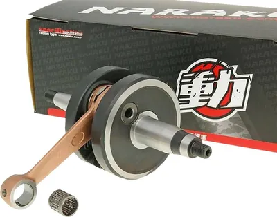 Produktbild von Kurbelwelle Naraku D50B0 Originalmaße mit Kolbenbolzenlager für Derbi Senda 50