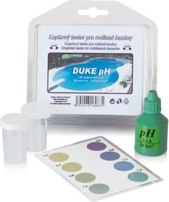 Immagine prodotto di Tester a gocce di pH DUKE per l'acqua di piscine e vasche idromassaggio