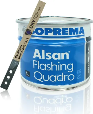Produktbild von ALSAN FLASHING QUADRO | Abdichtungsharz | 5,0 kg/Gebinde RAL 7012 basaltgrau
