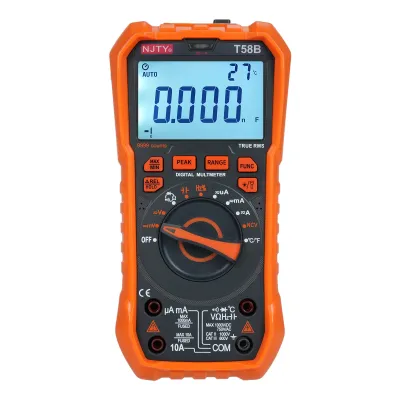 Obrázok produktu pre NJTY T58B Digitálny multimeter 9999 počtov Multimetro AC/DC Meter napätia Kapacita Profesionálne náradie pre elektrikárov
