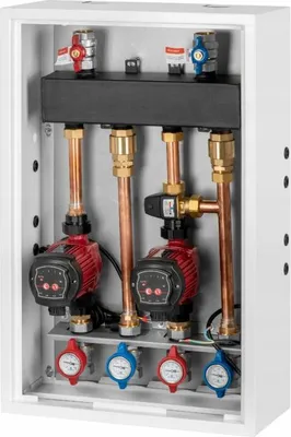 Image de kit de groupe de pompes en 2 parties : circulation de chauffage au sol (vanne thermique)