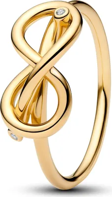 Produktbild von PANDORA Damenring Unendlichkeitsknoten Moments, IP Gold