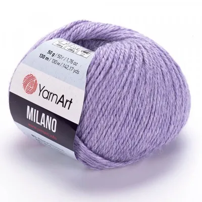 Produktbild von YarnArt Milano 860 Wolle Lavendel 50g 130m Strickgarn