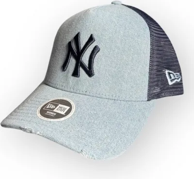Produktbild von New Era Women MLB A-Frame Trucker Cap Denim New York Yankees