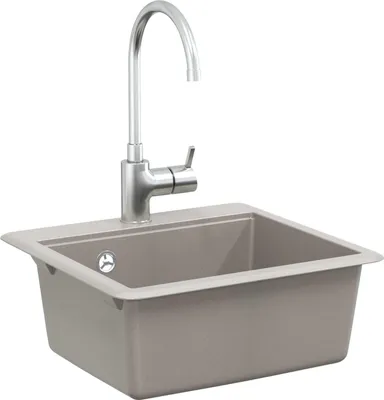 Immagine prodotto di vidaXL Lavabo grigio 470 x 440 mm granito