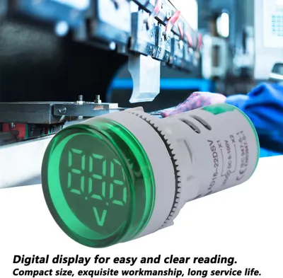 Zdjęcie produktu dla Woltomierz, woltomierz LED, wskaźnik napięcia, cyfrowy wskaźnik napięcia, wskaźnik miernika napięcia, miernik napięcia DC