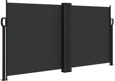 Produktbild von vidaXL Seitenmarkise Ausziehbar Schwarz 120x600 cm