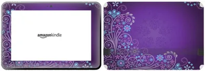 Produktbild von Get it Stick it SKINTABAMAFIREHD89_49 Blumenmuster mit lila Hintergrund, für 8,9