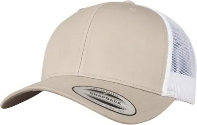 Produktbild von FLEXFIT 6606T | Retro Trucker 2-Tone Cap / Kappe / Mütze / Hut - Farbe: Khaki/White - Größe: One Size