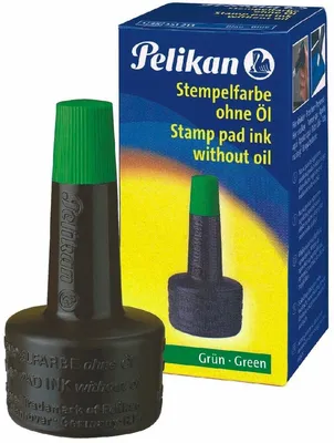 Produktbild von Stempelfarbe ohne Öl grün Packung mit 10 Stück