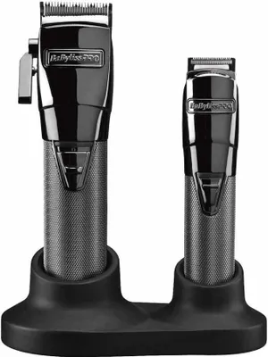 Produktbild von Babyliss PRO 4Artists Professionelles Haarschneidemaschinen-Set Gunsteel, 2 Stück, Vollmetallgehäuse, japanischer Stahl, Ferrari Digitalmotor, Zero Gap Funktion