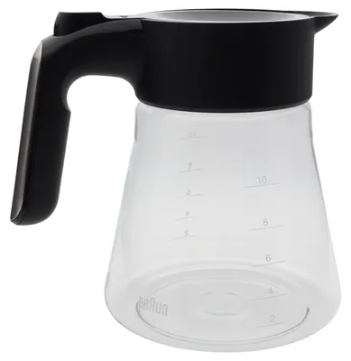 Produktbild von Braun Glaskaraffe mit Deckel 10 Tassen MultiServe Kaffeemaschine KF901 KF9150