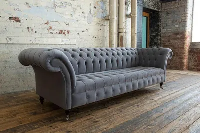 Produktbild von Design Sofa 4 Sitzer Couch Polster Luxus Klassische Textil Sofas Chesterfield