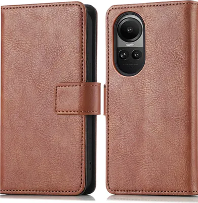 Image de imoshion Bibliothèque Luxe pour l'Oppo Reno 10 / 10 Pro - Marron