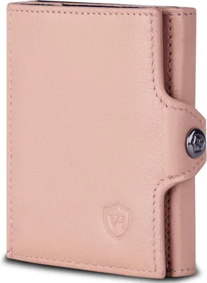 Produktbild von Slim Wallet mit XL Münzfach & RFID-Schutz - Mini Geldbörse Herren & Damen - Kartenetui Kreditkartenetui - Portmonee Geldbeutel Portemonnaie klein