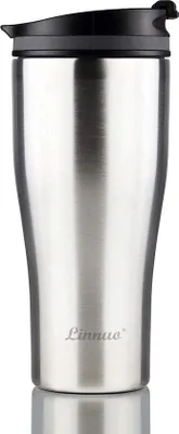 Productafbeelding van Famanu thermosbeker, roestvrij staal - 380 ml - 100% lekvrij - geïsoleerde beker voor koffie en thee - houdt 6 uur warm