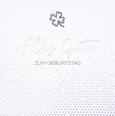 Produktbild von GEBURTSTAG  Alles Gute  Serie Diamond  Glückwunschkarte im Format 15 x