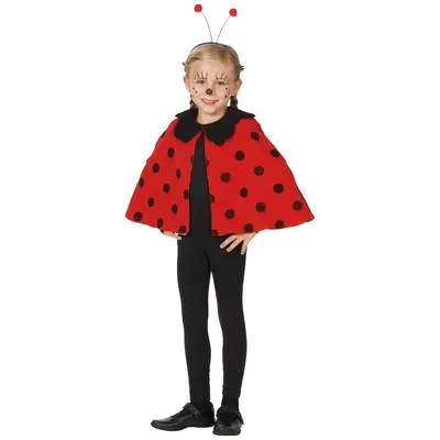 Produktbild von Mottoland Faschingskostüm Marienkäfer Cape, Größe 104, Farbe original