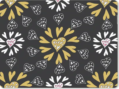 Produktbild von MuchoWow® Mauspad Mousepad Mädchen - Herz - Schnittmuster - Mädchen - Kinder - Kinder 23x19 cm - Mousepads - Maus Mat - Pad - Mausunterlage - Schreibtischunterlage - Mauspad