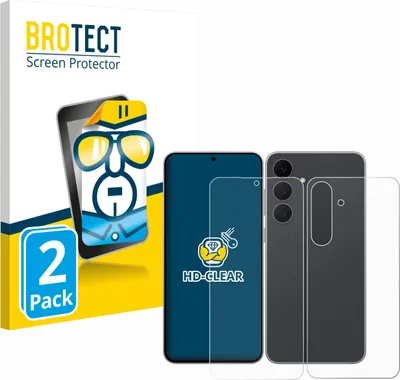 Produktbild von 2x Für Samsung Galaxy S25 FE (Display+Rückseite) Schutzfolie BROTECT Displayschutz Display Schutz Folie Klar Transparent