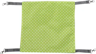 Image de Mignon petit hamac-cage pour chats, doux, imperméable, pour suspendre les animaux domestiques, lit de repos, repos des animaux (vert, L)
