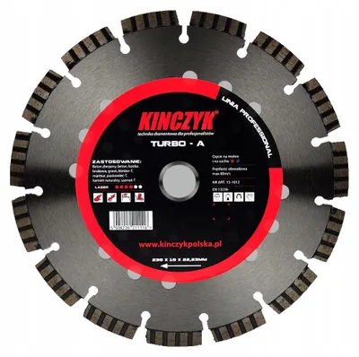 Produktbild von Kinczyk TURBO-A 230x10x22,23 Trennscheibe Beton Keramik