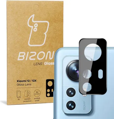 Produktbild von Gehärtetes Glas für die Kamera Bizon Glass Silk Lens für Xiaomi 12 / 12X, 2 Stück