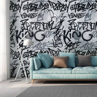 Zdjęcie produktu dla A.S. Creation Livingwalls Tapeta The Wall 382511 Jedna rolka Jeden motyw 1,59 x 2,80 m Graffiti Grey
