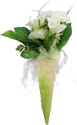 Produktbild von Blumen im Sisalkokon, Osterdekoration zum Aufhängen