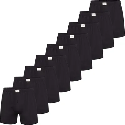 Zdjęcie produktu dla Phil & Co. Berlin Bokserki męskie 9 sztuk Jersey Loose Fit - czarne - rozmiar M