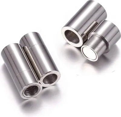 Produktbild von Magnetverschluss 10 Stück, Edelstahl 304, Für Armbänder Und Halsketten Mit 5 Mm Loch