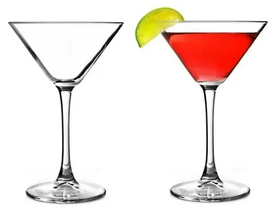 Productafbeelding van Martini Glazen Set van 2 - V-vormig, 230 ml