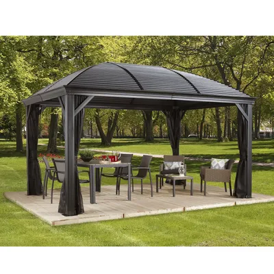 Zdjęcie produktu dla Sojag Pawilon Moreno 10x14 antracyt 298 x 423 x 283 cm (dł. x szer. x wys.) aluminium