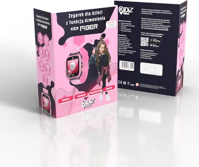 Image de Montre connectée pour enfant avec GPS KiDiZ Fiber rose