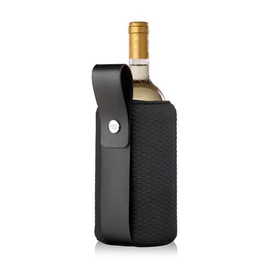 Produktbild von Vacu Vin 38864606, Glasflasche, Champagner, Wein, Schwarz, Einfarbig, Leder, Neopren, Synthetisch, 15 min