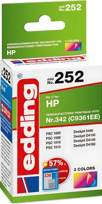 Produktbild von Edding Tintenpatrone EDD-252 ersetzt HP 342 (C9361EE)