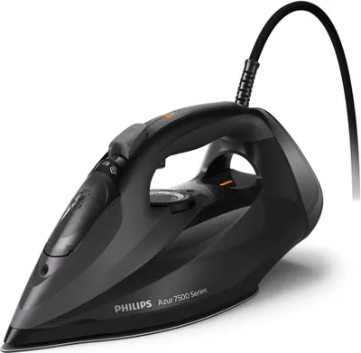 Produktbild von Philips Bügeleisen 7500 Series mit Keramikbügelsohle, 55 g/min kostanter Dampf, 3200 W, Schwarz (DST7511/80)