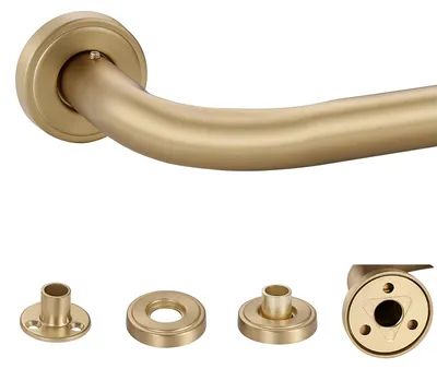 Image de Tringle à rideaux Mayrhyme, à enrouler, diamètre 2,5 cm, longueur réglable de 71,1 cm à 38,1 cm