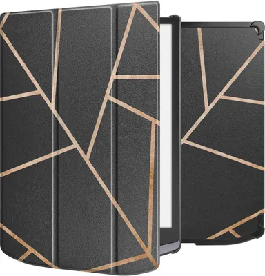 Produktbild von imoshion Design Trifold Hard Case Sleepcover Pocketbook InkPad X Pro - Black Graphic