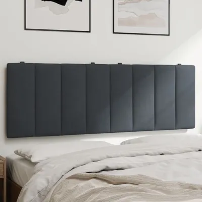 Produktbild von vidaXL Vankúš na čelo postele "Hanko" tmavosivý 140 cm zamat