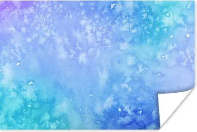 Produktbild von MuchoWow® Poster Aquarell - Blau - Lila - Hellblau 30x20 cm - Plakate - Print