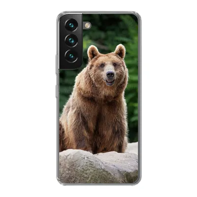 Produktbild von MuchoWow® Handyhülle Schutzhülle Hülle für Samsung Galaxy S22 Wald - Bär - Steine Silikon Softcase Handy Hülle - Mobiltelefonhülle